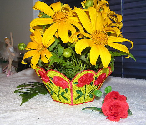 Decorated Flower Vase