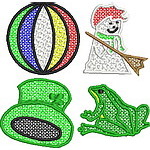 Ball Snowman Hat Frog