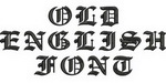 Old English Font