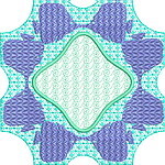 Aqua Marine Quiltblock 05