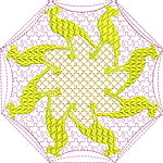 Birdie Quiltblock 08