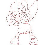 Redwork Fairies 02