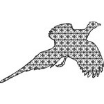 Basic Blackwork Bird 06