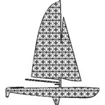 Basic Blackwork Boat 03