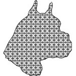 Basic Blackwork Dog 13