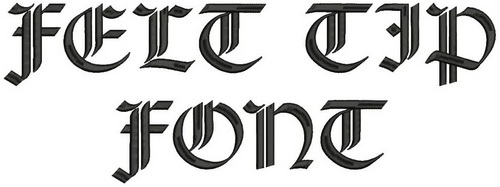 Felt Tip Font